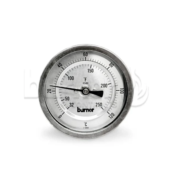 Termometro Stufa Caldaia Quadrato 120&deg;C Sensore Remoto Termometro